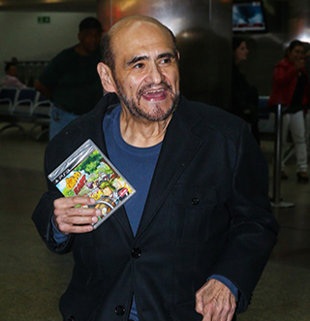 Edgar Vivar, o Senhor Barriga do ‘Chaves’, chega em São Paulo