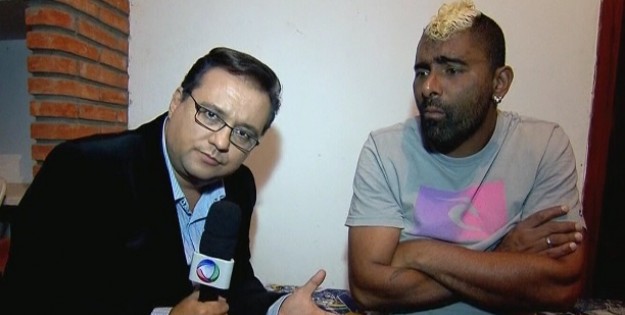 Geraldo Luís entrevista Zina em clínica de reabilitação; Domingo Show empatou com a Globo