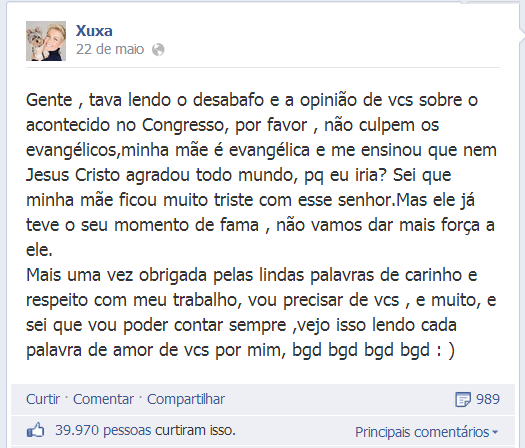Xuxa_facebook_resposta_pastor