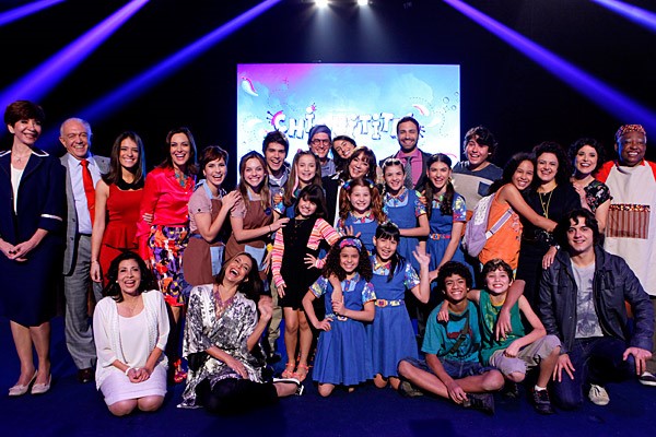 Parte do elenco da novela “Chiquititas”