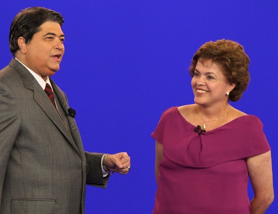 O primeiro encontro do Datena com a Dilma