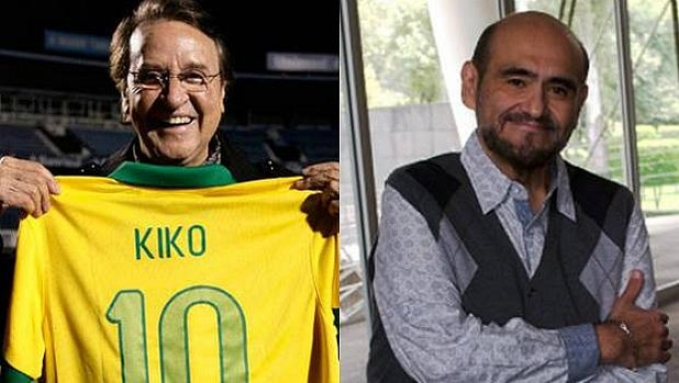 Carlos Villagrán e Edgard Vivar acompanham os jogos da Copa do Mundo 2014