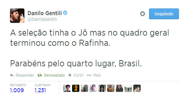 Danilo Gentili tira sarro da audiência de Rafinha Bastos