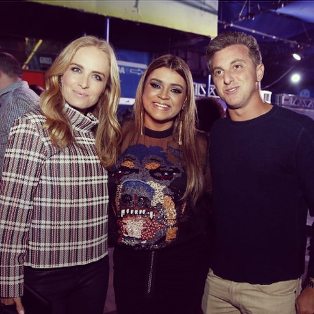 O casal de apresentadores Angélica e Luciano Huck também esteve na festa (Reprodução: Instagram)