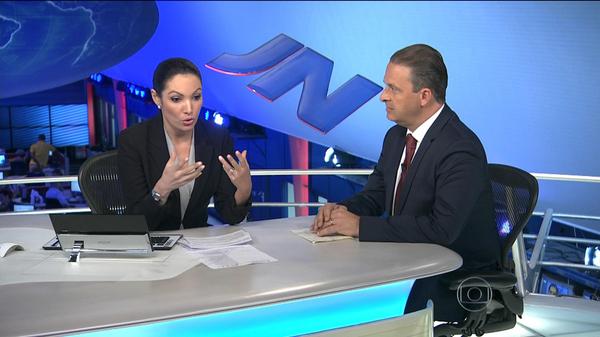 Eduardo Campos em entrevista ao "Jornal Nacional" um dia antes de sua morte.