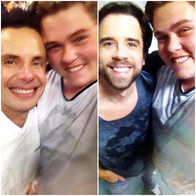 Selfie com o chef André Meana e o repórter Rick Carvalho (Foto: Arquivo Pessoal)