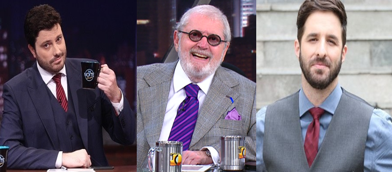 Principais talk shows do país são comandados por Gentili, Jô e Rafinha.