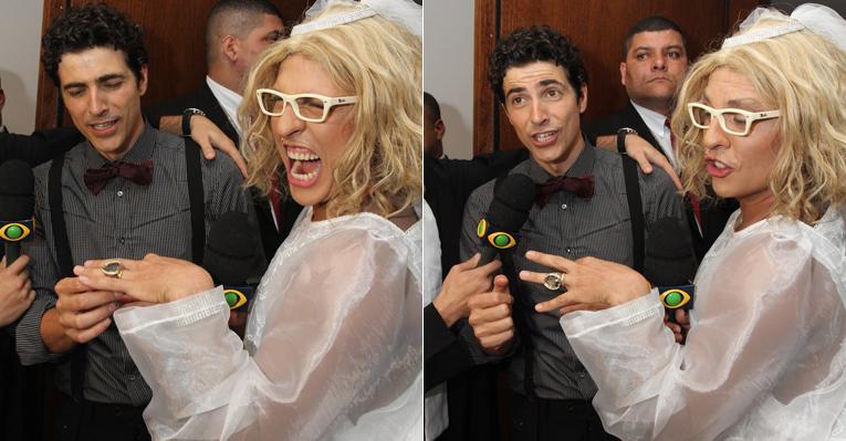 Ceará imitando Marília Gabriela no "Pânico".