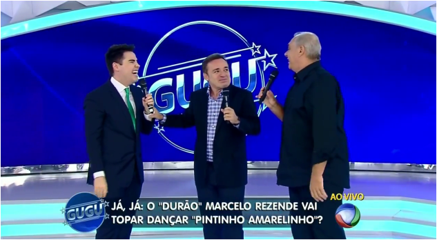Luiz Bacci, Gugu Liberato e Marcelo Rezende se divertem em Alphaville; atração chegou a 15 pontos de pico