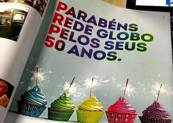 Silvio Santos paga anúncio de parabéns pelos 50 anos da Rede Globo