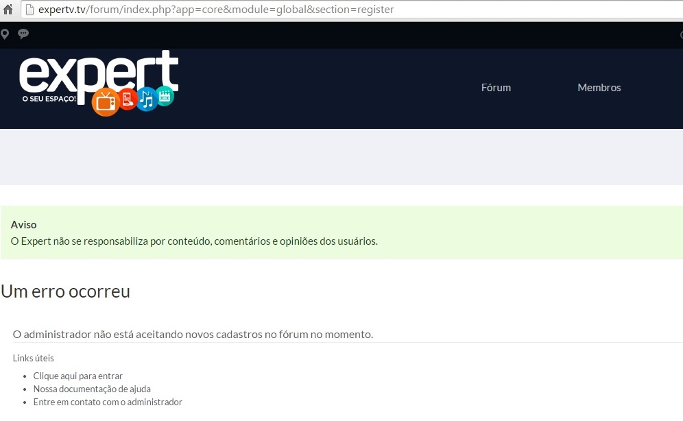 Novos Registros ExperTV
