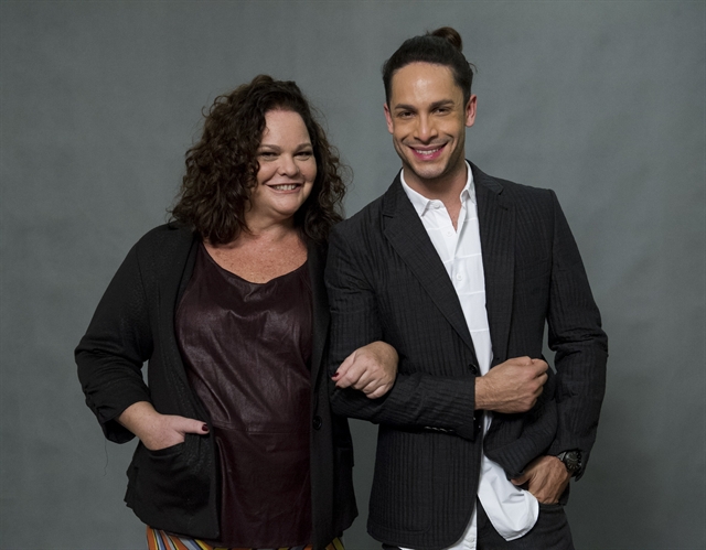 Os atores Dida Camero e Rainer Cadete. Foto: Estevam Avellar/Globo