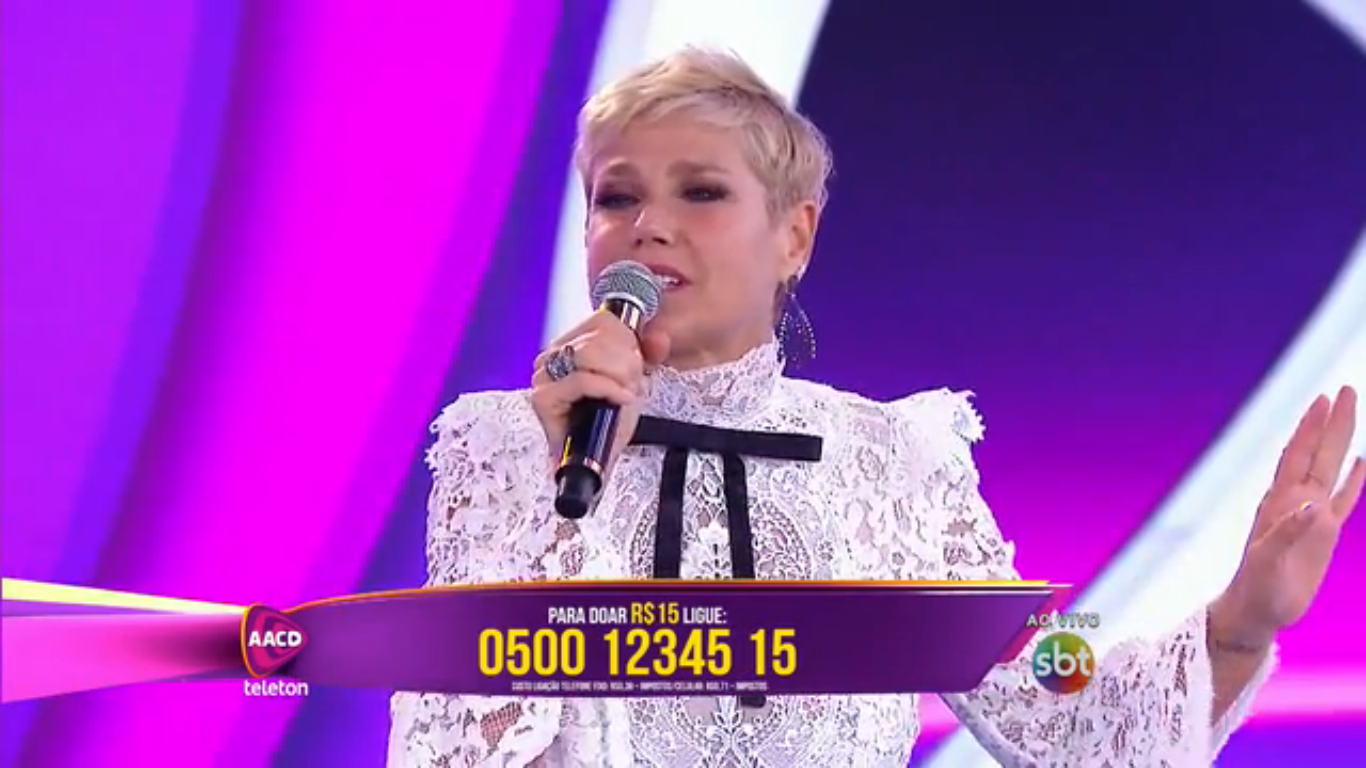 Teleton: Xuxa manda recado para Silvio Santos ao se despedir