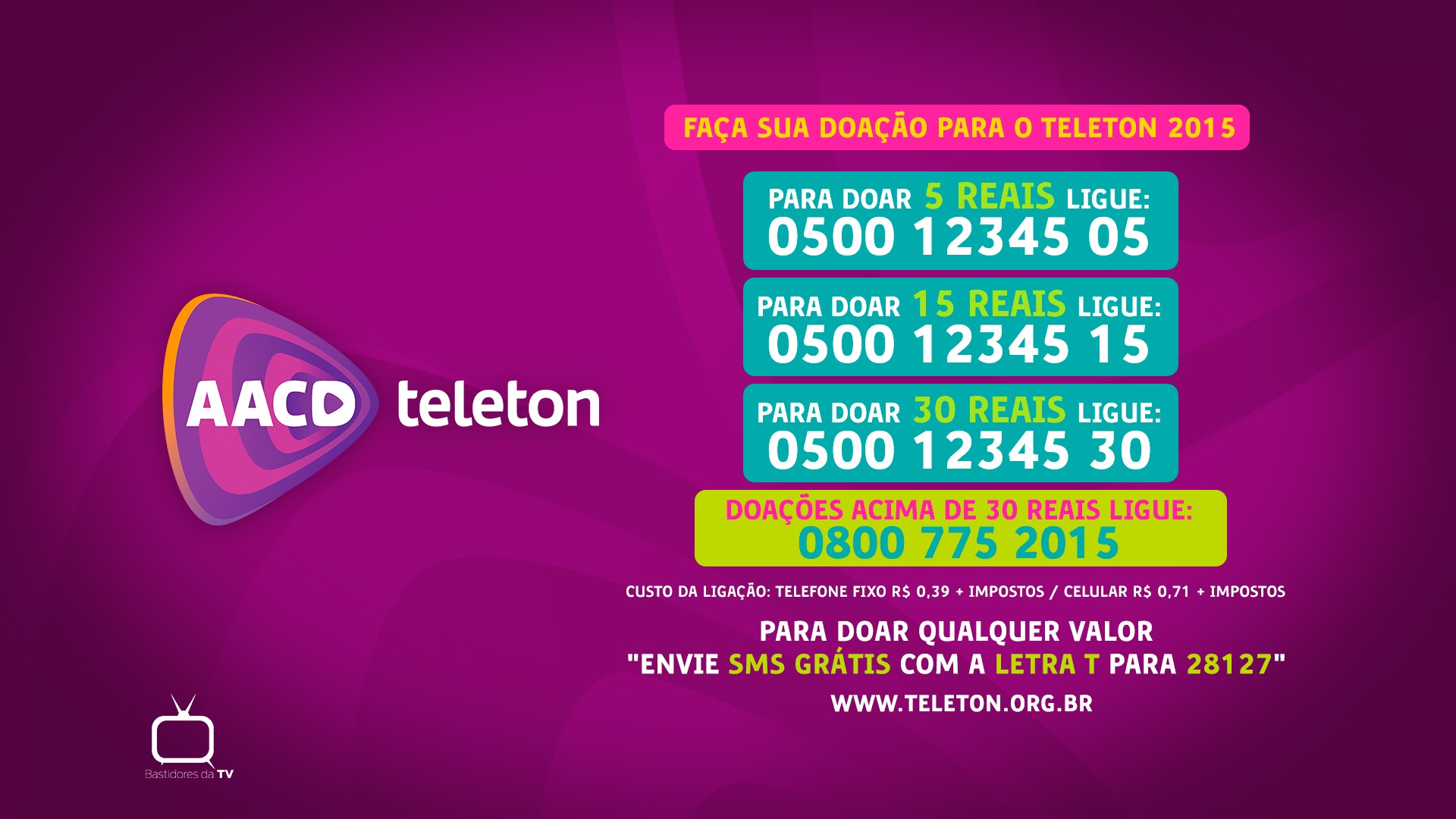 Veja como fazer sua doação.