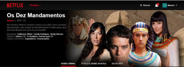 Imagem de exibição da novela na Netflix. Foto: Uol