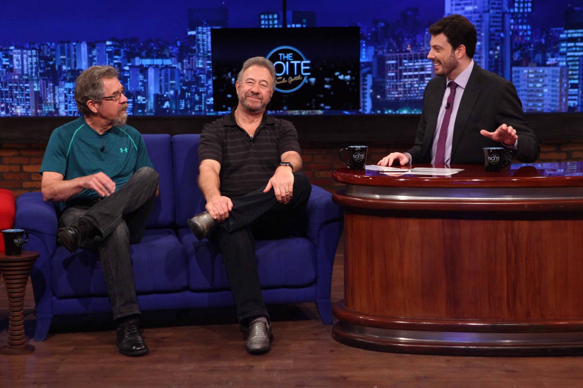 Danilo Gentili recebe Doug Clifford e Stu Cook do Creedence no “The Noite”