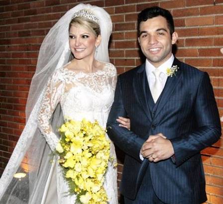 Antônia e o marido Jonathan Costa. Foto: Reprodução