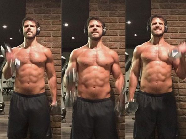 Duda Nagle, de “Cúmplices de um Resgate”, malha sem camisa e deixa fãs babando