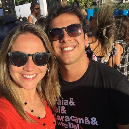 Fernanda Gentil e o marido. Foto: Reprodução/Instagram