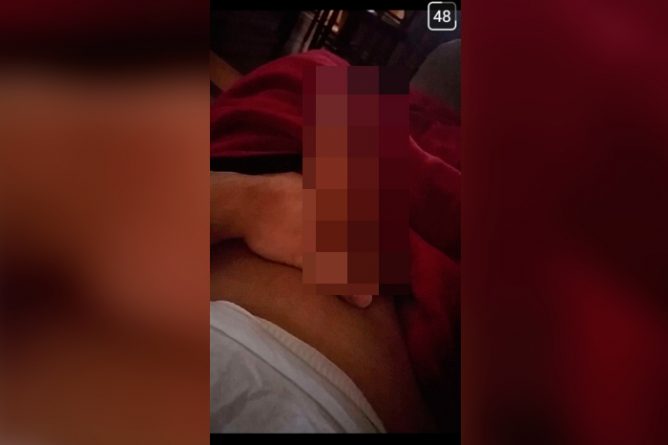 Nude atribuído ao ator postado nas redes sociais. Foto: Reprodução/Internet