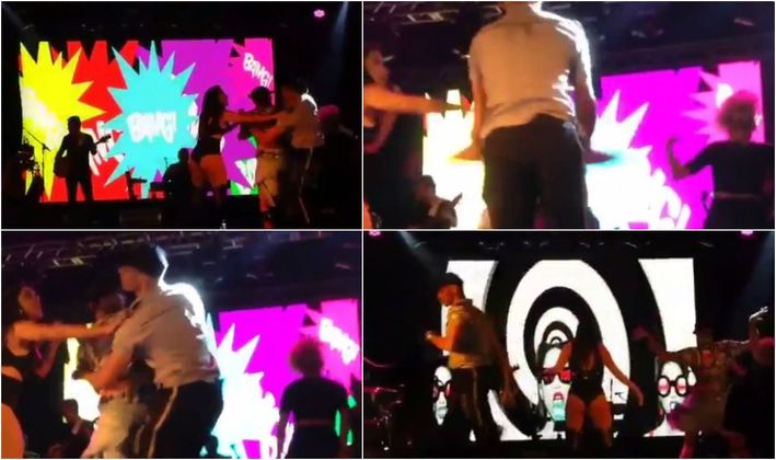 Anitta empurra segurança e defende fã em show; assista