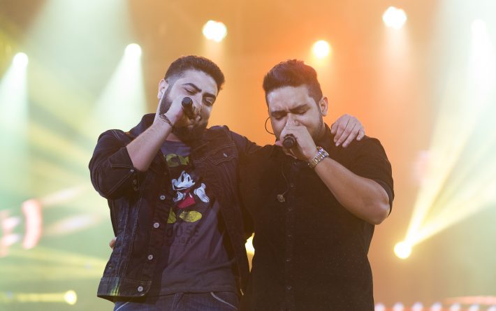 Dupla se apresentava em Itapeva quando cantor foi atingido por pedrada. Foto: Érico Andrade/G1