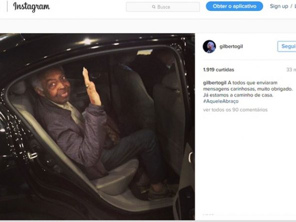 Gilberto Gil recebe alta em SP após uma semana internado