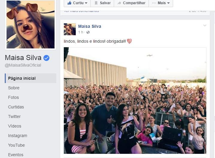 (Foto: Facebook/Maísa)