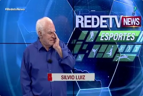 Silvio Luiz perde a fala e chora, ao vivo, no “RedeTV News”