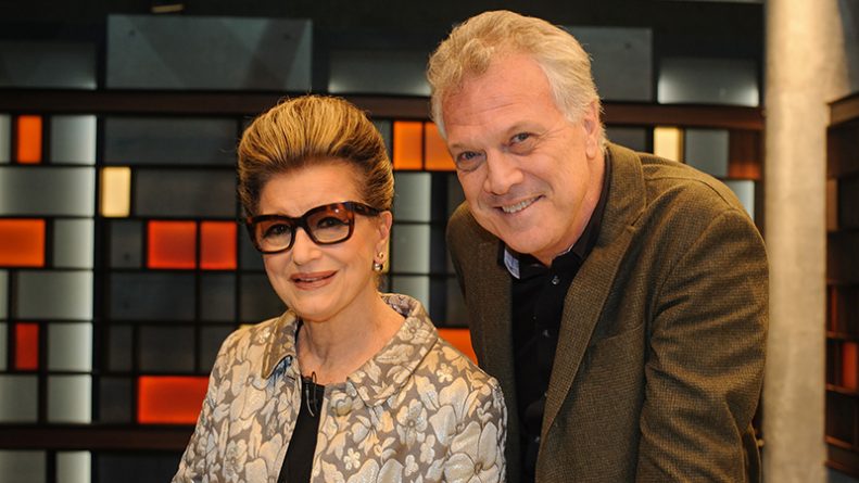 Pedro Bial recebe Costanza Pascolato em seu programa no GNT