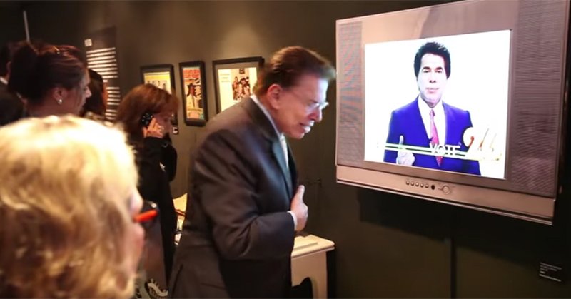 SBT divulga vídeo exclusivo do Silvio Santos visitando a própria mostra dele no MIS