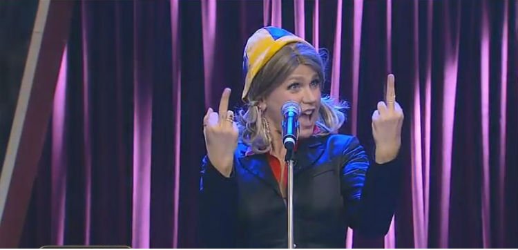 Xuxa imita Angélica e Eliana no “Programa do Porchat”