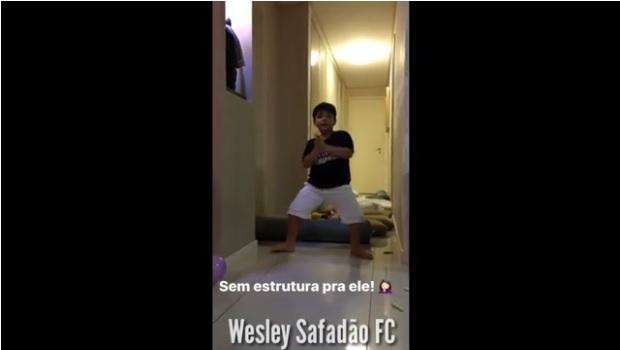 Filho de Wesley Safadão bomba na internet ao dançar hit do funk