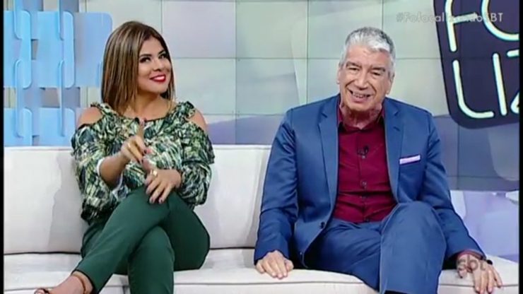 Personagens! Mara Maravilha é a “vítima” e Décio Piccinini é “machista” no “Fofocalizando”
