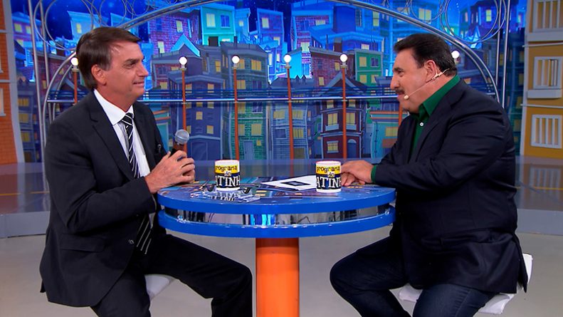 “Tenho quase certeza que irei para o segundo turno”, diz Bolsonaro no “Programa do Ratinho”