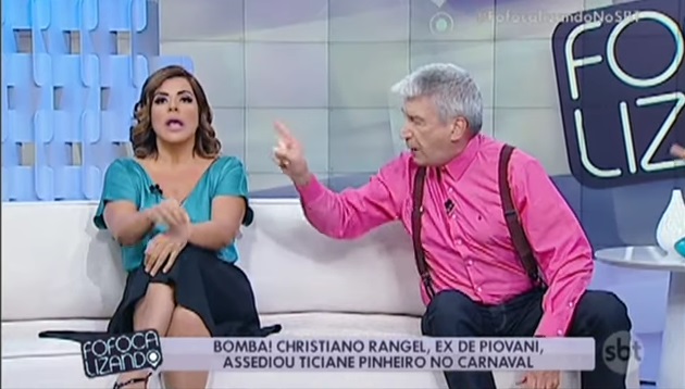 Mara Maravilha briga feio com Décio Piccinini, ao vivo, no Fofocalizando: “Pede pra sair”