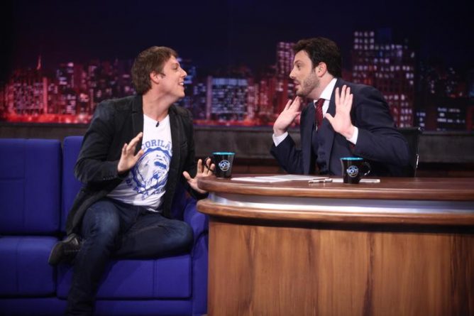 Fábio Porchat e Danilo Gentili se armam para estreia de Pedro Bial na Globo