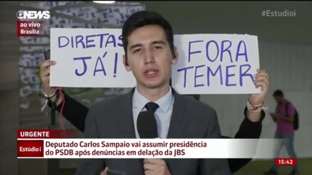 Manifestantes usam links da Globo e GloboNews para protestar