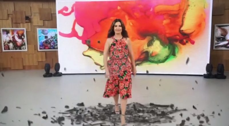 Entrada inusitada de Fátima Bernardes no “Encontro” derruba a internet