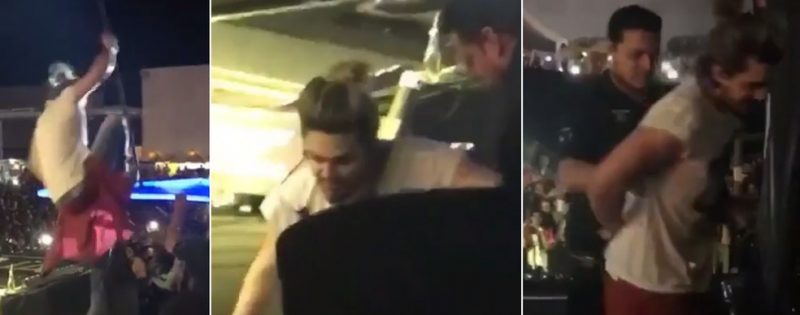 Luan Santana leva forte queda no palco e machuca as cotas no Piauí