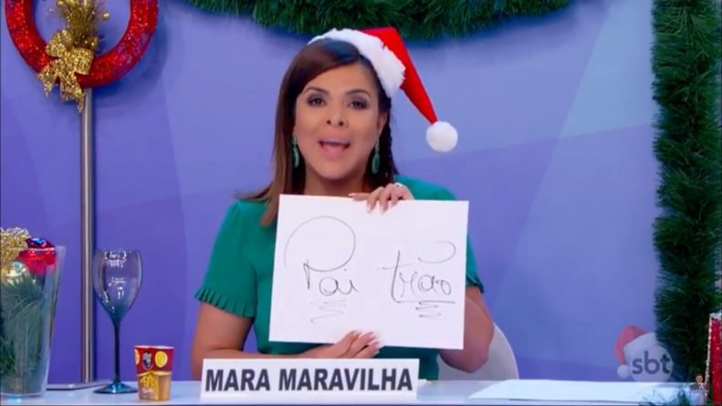 Mara Maravilha quebra protocolo, canta, dança e se emociona no “Programa Silvio Santos”
