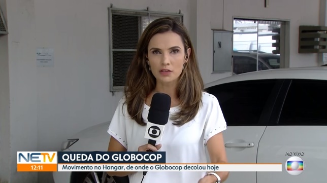 Helicóptero da Globo cai e deixa dois mortos