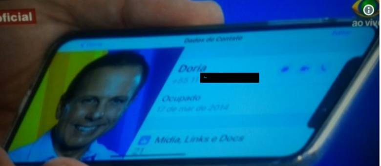 Datena revela número do celular do prefeito João Dória e gera climão nos bastidores