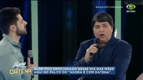 Datena comete gafe e deixa Alok desconcertado durante entrevista