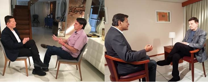 Conexão Repórter: Roberto Cabrini entrevista Bolsonaro e Haddad nesta segunda-feira (22/10)