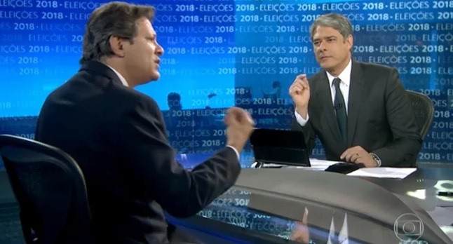 Globo cancela debate e entrevista com Fernando Haddad