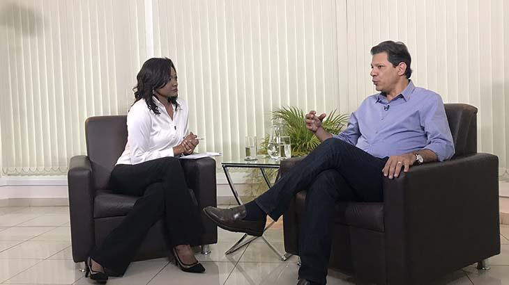 TV Aparecida chega ao 7º lugar na audiência com entrevista de Fernando Haddad