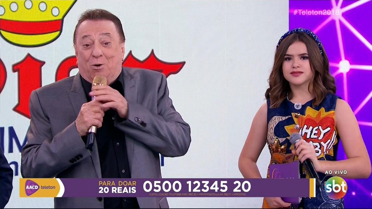 Raul Gil faz discurso pró-Bolsonaro, alfineta a produção e abandona o palco do Teleton