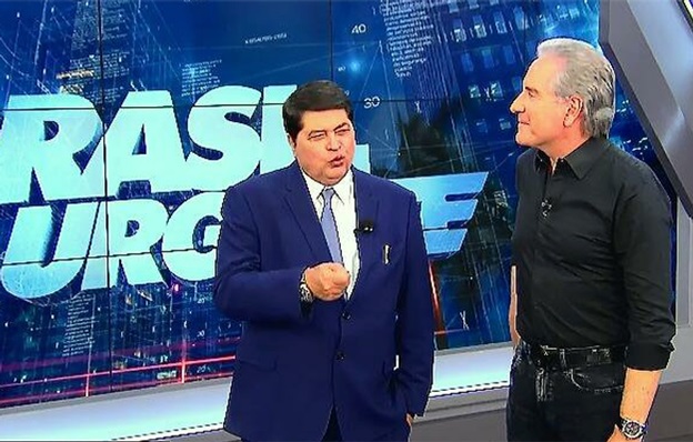 Datena fica surpreso ao descobrir que programa de Roberto Justus será exibido no horário do “Brasil Urgente”