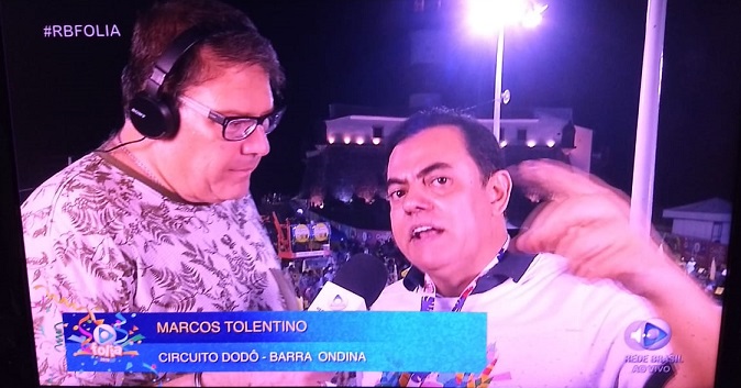 Presidente da Rede Brasil de Televisão ameaça processar jornalista durante transmissão do Carnaval de Salvador